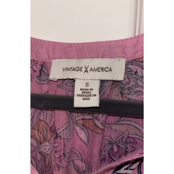 Vintage America Blouse Top - Picture 4 of 4